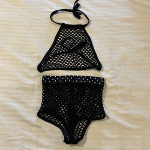 Exotic Dance & Lingerie Mesh Shorts and Top